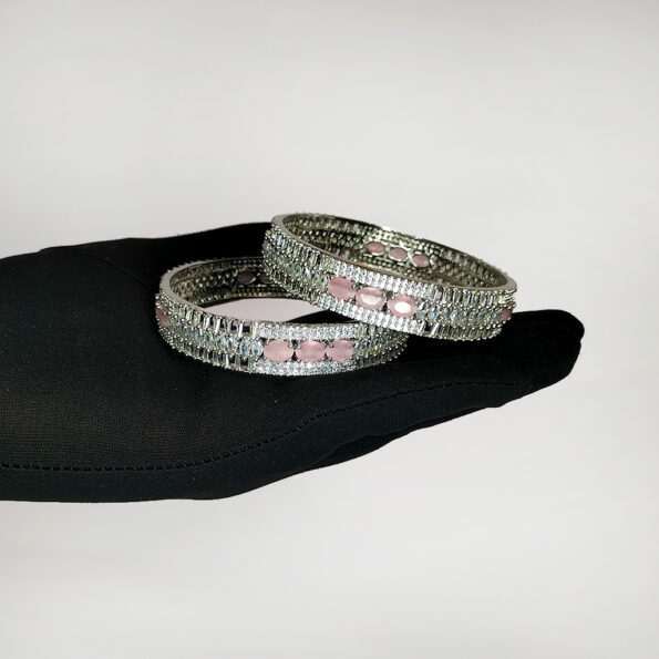 Pink and Silver Bangles (02)